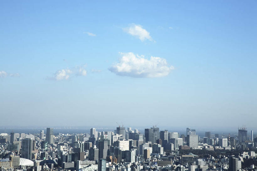 无人,高楼大厦,横图,俯视,航拍,室外,白天,度假,美景,城市风光,城市,大厦,建筑,摩天大楼,东京,日本,亚洲,景观,云,云朵,云彩,娱乐,建设,蓝色,白云,蓝天,天空,天,享受,休闲,景色,放松,晴朗,鸟瞰,东亚,本州,关东地方,本州岛,日本国,东京都,晴空,彩图,高角度拍摄,大楼,高层建筑,高楼,摩天楼