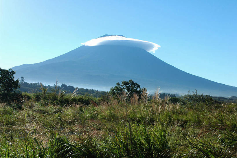 无人,横图,室外,白天,仰视,旅游,度假,草地,草坪,火山,美景,植物,富士山,静冈县,日本,亚洲,景观,云,云朵,云彩,娱乐,草,蓝色,绿色,白云,蓝天,天空,自然,天,享受,休闲,景色,放松,晴朗,自然风光,东亚,本州,本州岛,日本国,中部地方,静冈,山梨,山梨县,活火山,死火山,休眠火山,晴空,彩图,低角度拍摄,富士河口湖町