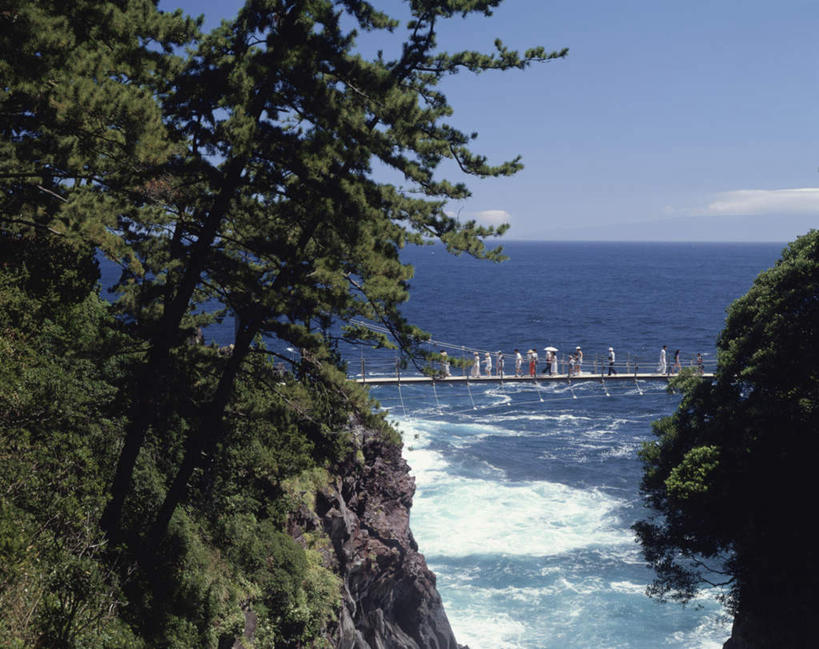 无人,横图,室外,白天,正面,旅游,度假,海浪,海洋,礁石,石头,美景,树林,植物,静冈县,日本,亚洲,朦胧,模糊,木板,石子,景观,浪花,水平线,云,云朵,桥,木桥,海平线,云彩,娱乐,栈桥,树,树木,蓝色,绿色,白云,蓝天,天空,自然,海水,天,享受,休闲,景色,放松,生长,晴朗,成长,人行桥,木板桥,自然风光,海景,东亚,本州,本州岛,日本国,中部地方,静冈,大海,风浪,海,海水的波动,礁,近岸浪,石块,岩石,涌浪,晴空,彩图