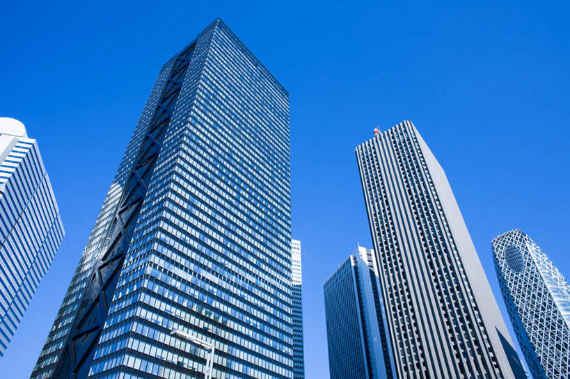 无人,高楼大厦,横图,室外,白天,仰视,度假,美景,城市风光,城市,大厦,建筑,摩天大楼,东京,日本,许多,阴影,光线,影子,景观,新宿,娱乐,建设,蓝色,蓝天,天空,阳光,天,享受,休闲,景色,放松,晴朗,东亚,本州,万里无云,关东地方,本州岛,日本国,东京都,新宿区,县厅,东京市,晴空,晴空万里,彩图,低角度拍摄,大楼,高层建筑,高楼,摩天楼