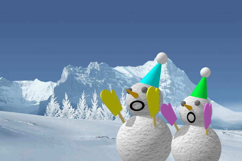 无人,横图,室内,白天,正面,游戏,数码,科技,山,山脉,雪,大雪,玩具,阴影,朦胧,模糊,网络,玩偶,积雪,山峰,雪景,雪人,冬季,冬天,山峦,高光,几何,计算机图形,玩,合成,娱乐,群山,休闲,寒冷,益智,活动,电脑合成图,数码合成图,发泄,消遣,智力,写实,具体,具象,宣泄,严寒,玩耍,嬉戏,彩图,拟人