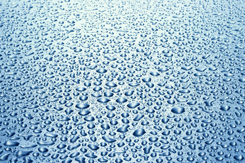 无人,横图,俯视,室内,特写,白天,水,一排,许多,蓝色背景,朦胧,模糊,整齐,液体,水滴,排列,摄影,影棚,队列,彩图,高角度拍摄,影棚拍摄,拍摄