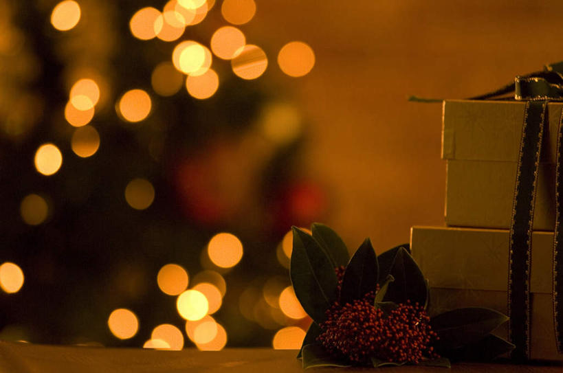 无人,横图,室内,特写,白天,正面,植物,桌面,礼盒,礼物,叶子,照明,圣诞节,一棵,许多,节日,朦胧,模糊,庆祝,装饰,彩灯,纸盒,灯光,绿叶,圣诞树,松果,文化,灯,盒子,树,树木,两个,绿色,自然,包装盒,礼品盒,灯具,庆典,嫩叶,礼品,生长,成长,纪念,华丽,修饰,照亮,点缀,照明设备,衬托,美观,雅致,雅观,叶,叶片,彩图