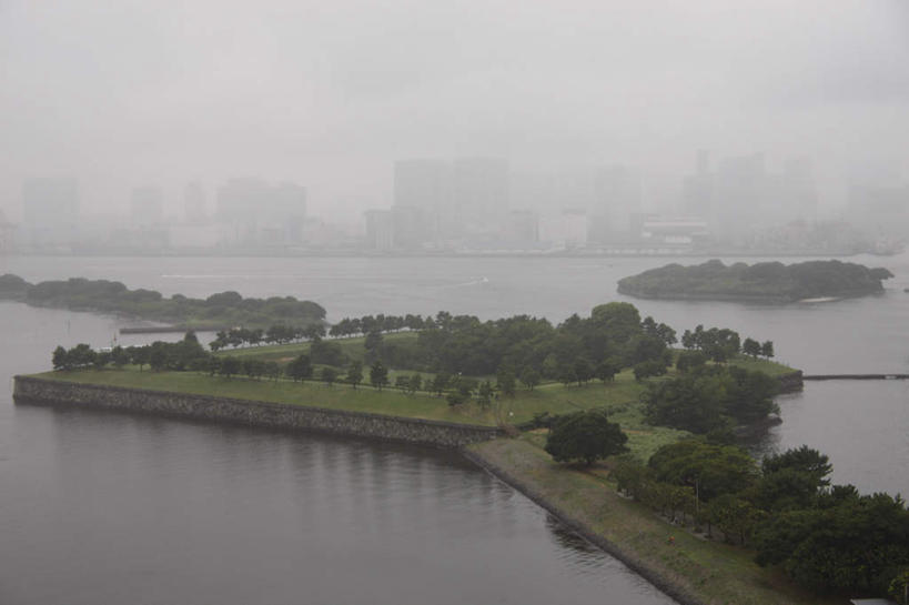 无人,高楼大厦,横图,俯视,航拍,室外,白天,度假,草地,草坪,美景,植物,雾,城市风光,标志建筑,城市,大厦,地标,建筑,摩天大楼,东京,日本,亚洲,朦胧,模糊,景观,娱乐,建设,草,树,树木,绿色,自然,享受,休闲,景色,放松,生长,成长,迷雾,鸟瞰,东亚,本州,关东地方,本州岛,日本国,东京都,品川,大雾,彩图,高角度拍摄,大楼,高层建筑,高楼,摩天楼