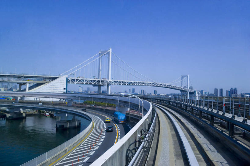 无人,高楼大厦,横图,俯视,室外,白天,旅游,度假,河流,美景,水,大桥,大厦,建筑,立交桥,摩天大楼,桥梁,东京,日本,亚洲,阴影,波纹,光线,影子,河水,景观,水流,高架,斜拉桥,桥,彩虹大桥,娱乐,蓝色,蓝天,水纹,天空,阳光,自然,波浪,天,享受,休闲,景色,放松,晴朗,自然风光,东亚,本州,万里无云,关东地方,本州岛,日本国,东京都,日本彩虹大桥,晴空,晴空万里,彩图,高角度拍摄,大楼,高层建筑,高楼,摩天楼