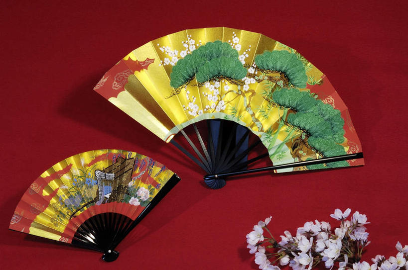 无人,横图,俯视,室内,白天,植物,阴影,红色背景,花纹,盛开,光线,扇子,图案,影子,折扇,纸扇,两把,清凉,花蕾,凉爽,文化,花,花瓣,花朵,鲜花,树,树木,粉色,绿色,阳光,自然,花苞,花蕊,摄影,影棚,生长,成长,撒扇,彩图,高角度拍摄,影棚拍摄,拍摄,传统文化