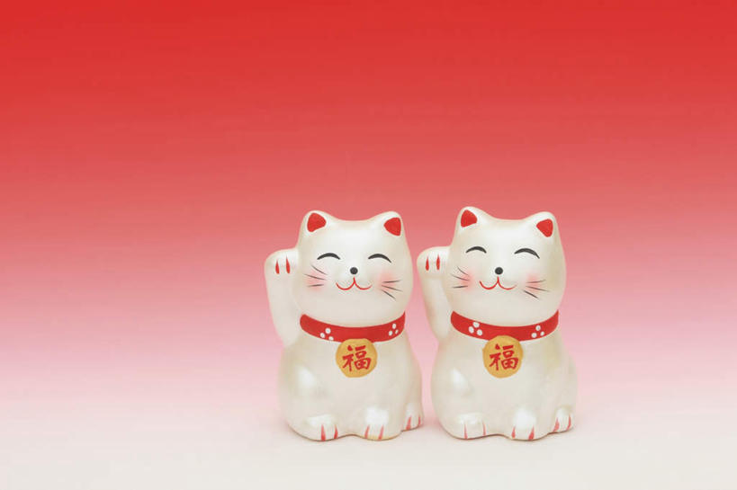 无人,横图,室内,特写,白天,正面,爱情,幸福,阴影,红色背景,反射,瓷器,影子,招财猫,陶瓷制品,浪漫,注视,两个,观察,看,祈祷,祈福,恋爱,许愿,金融,摄影,影棚,经济,观看,祈求,察看,资金,关注,贸易,招财,招福,财源广进,财运,彩图,影棚拍摄,拍摄