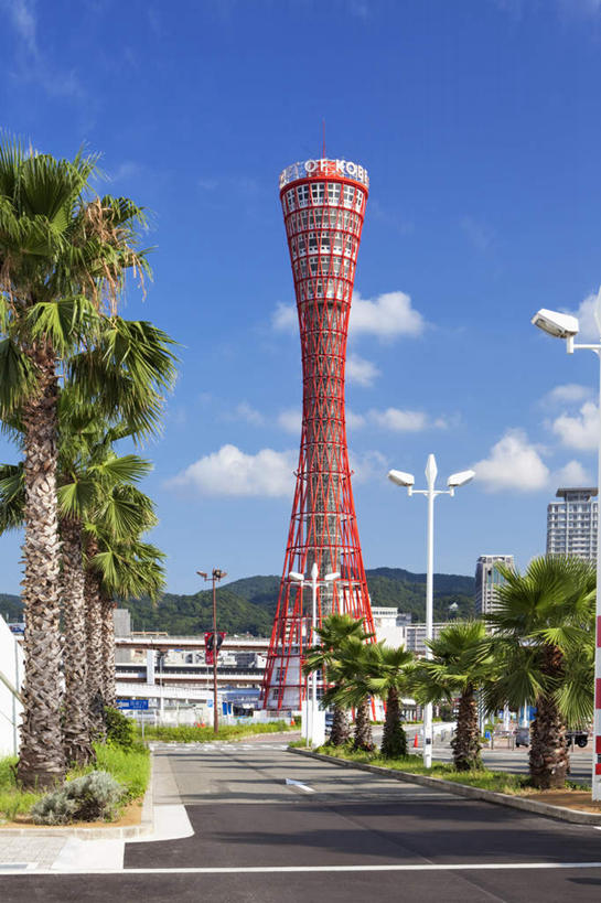 无人,高楼大厦,竖图,室外,白天,仰视,度假,草地,草坪,美景,植物,城市风光,标志建筑,城市,大厦,道路,地标,建筑,路,摩天大楼,日本,亚洲,一排,一座,阴影,整齐,光线,影子,景观,云,云朵,小路,交通,云彩,娱乐,建设,草,树,树木,排列,红色,蓝色,绿色,白云,蓝天,天空,阳光,自然,瞭望塔,天,享受,休闲,景色,放松,乡间小路,生长,成长,队列,东亚,本州,本州岛,日本国,近畿地方,近畿,兵库,兵库县,神户,神户市,神戸,县厅,神戸市,神户塔,彩图,低角度拍摄,大楼,高层建筑,高楼,摩天楼