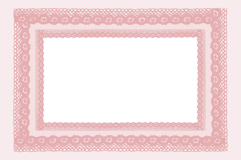 无人,横图,俯视,室内,特写,白天,白色背景,静物,相框,粉色背景,装饰,布,方框,长方形,花边,画框,白色,华丽,修饰,布匹,点缀,矩形,衬托,美观,雅致,雅观,抽纱,彩图,高角度拍摄