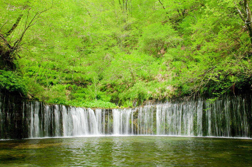 无人,横图,室外,白天,正面,旅游,度假,湖,湖泊,美景,瀑布,树林,水,植物,长野县,日本,亚洲,阴影,波纹,飞溅,湍急,溅,光线,液体,影子,湖面,景观,水滴,水流,水面,涟漪,娱乐,水珠,树,树木,绿色,倒影,水纹,阳光,自然,波浪,湖水,享受,休闲,景色,放松,流动,生长,成长,喷洒,自然风光,流淌,东亚,本州,本州岛,日本国,中部地方,水晕,长野,轻井泽,白系瀑布,跌水,彩图