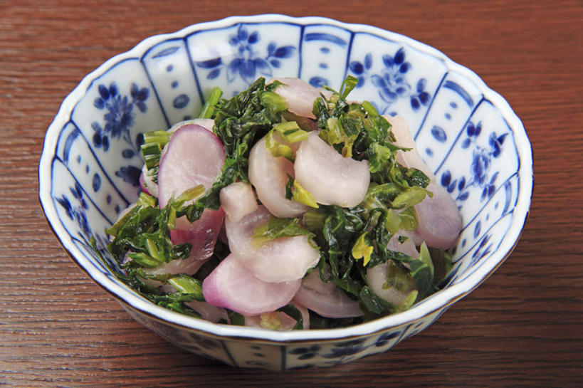 无人,横图,俯视,室内,特写,白天,烹饪,餐桌,桌面,桌子,蔬菜,餐具,葱,青葱,日本料理,料理,食品,芜菁,菜肴,美食,食物,腌制,一个,碗,日式料理,日式,摄影,佳肴,影棚,单个,餐台,腌渍,腌制食品,蔓菁,盘菜,大头芥,进餐用具,烹调用具,彩图,高角度拍摄,影棚拍摄,拍摄