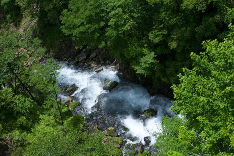 无人,公园,横图,俯视,室外,白天,旅游,度假,石头,美景,瀑布,树林,水,峡谷,植物,日光,日本,亚洲,飞溅,溅,石子,液体,景观,水滴,山谷,娱乐,水珠,树,树木,绿色,自然,享受,休闲,景色,放松,生长,成长,岩层,喷洒,自然风光,东亚,本州,关东地方,本州岛,日本国,栃木,栃木县,群马,群马县,福岛,福岛县,日光市,日光国立公园,华严瀑布,跌水,石块,岩石,彩图,高角度拍摄