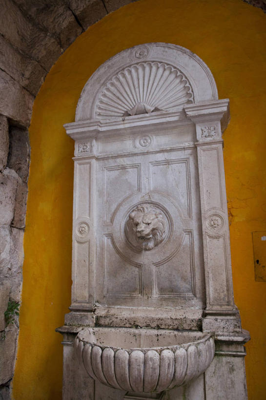 无人,竖图,室内,白天,正面,旅游,度假,标志建筑,地标,建筑,喷泉,哺乳动物,野生动物,狮子,雕塑,欧洲,克罗地亚,艺术,装饰,雕刻,雕像,墙,景观,文化,娱乐,建设,石雕,墙壁,墙面,动物,工艺品,品味,享受,休闲,旅游胜地,放松,纪念,美术,主题,水景,凶猛,陈列,首府,功能,美学,美观,克罗地亚共和国,斯普利特,戴克里先宫,斯普利特.达尔马提亚县,残暴,凶残,设计,彩图,斯普利特.达尔马提亚