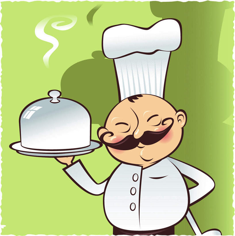 一个人,无人,厨师,笑,微笑,竖图,插画,室内,白天,正面,烹饪,数码,科技,帽子,托盘,仅一个男性,仅一个人,仅一个中年男性,绿色背景,阴影,网络,盖子,食品,高光,几何,计算机图形,合成,图画,画,绿色,白色,盘子,烟,电脑合成图,数码合成图,冒烟,厨师帽,漫画,写实,具体,具象,男人,男性,中年男性,厨师长,厨子,大厨,主厨,烹调,半身,彩图
