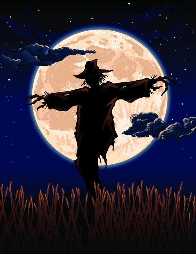 无人,竖图,插画,室内,白天,正面,数码,科技,草地,草坪,植物,帽子,阴影,网络,月亮,星星,月光,高光,几何,计算机图形,合成,图画,礼帽,稻草人,画,草,一个,绿色,单个,明亮,电脑合成图,数码合成图,恒星,破烂,漫画,写实,具体,具象,皎洁,褴褛,彩图