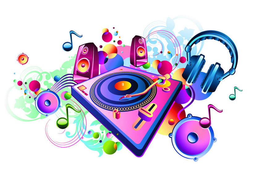 无人,横图,插画,室内,白天,白色背景,正面,快乐,满意,幸福,数码,科技,阴影,网络,线条,圆圈,音箱,音响,高光,几何,计算机图形,凌乱,音乐,合成,图画,娱乐,画,耳机,享受,休闲,放松,杂乱,电脑合成图,数码合成图,圆弧,混乱,舒适,享乐,打碟机,乐符,音符,打碟器,漫画,写实,具体,具象,紊乱,杂沓,彩图