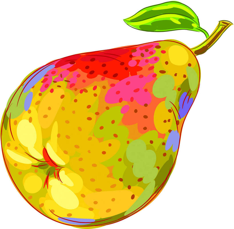 无人,横图,插画,室内,白天,白色背景,正面,数码,科技,梨,水果,叶子,阴影,新鲜,网络,点,生食,食品,果实,绿叶,高光,几何,计算机图形,合成,图画,画,食物,一个,嫩叶,香梨,有机食品,绿色食品,单个,摆放,五颜六色,电脑合成图,数码合成图,放着,五彩缤纷,漫画,写实,具体,具象,叶,叶片,生梨,彩图