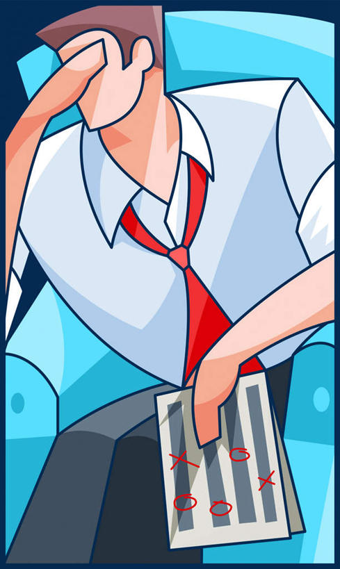 西方人,一个人,无人,商务人士,商务男性,坐,竖图,插画,室内,白天,正面,衬衫,失败,数码,科技,沙发,欧洲,欧洲人,仅一个男性,仅一个人,撑,阴影,套装,沮丧,网络,高光,几何,计算机图形,拿,合成,图画,拿着,画,仅一个年轻男性,难受,无奈,失望,悲伤,电脑合成图,数码合成图,撑着,伤心,难过,失落,商务装,漫画,布艺沙发,工薪阶层,成绩单,颓废,写实,具体,具象,挫败,受挫,落败,落空,错过,失足,失意,失策,失算,颓丧,衰颓,悲哀,懊丧,颓靡,气馁,丧气,败北,挫折,失利,男人,男性,年轻男性,白种人,白领,上班族,坐着,半身,彩图,衬衣