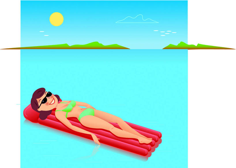 东方人,一个人,无人,躺,闭眼,笑,微笑,露齿笑,横图,俯视,插画,室内,白天,白色背景,泳装,比基尼,数码,科技,海浪,海洋,植物,亚洲,仅一个年轻女性,仅一个女性,仅一个人,阴影,飘扬,网络,墨镜,眼镜,浪花,高光,几何,计算机图形,合成,图画,黄种人,画,树,树木,红色,绿色,自然,海水,太阳镜,太阳眼镜,遮阳镜,生长,成长,电脑合成图,数码合成图,充气垫,漫画,海景,写实,具体,具象,浮荡,飘拂,漂荡,飘零,卧着,年轻女性,女人,女性,亚洲人,大海,风浪,海,海水的波动,近岸浪,涌浪,闭眼睛,闭着眼,闭着眼睛,躺着,卧,彩图,高角度拍摄,全身,三点式,泳衣,飘荡