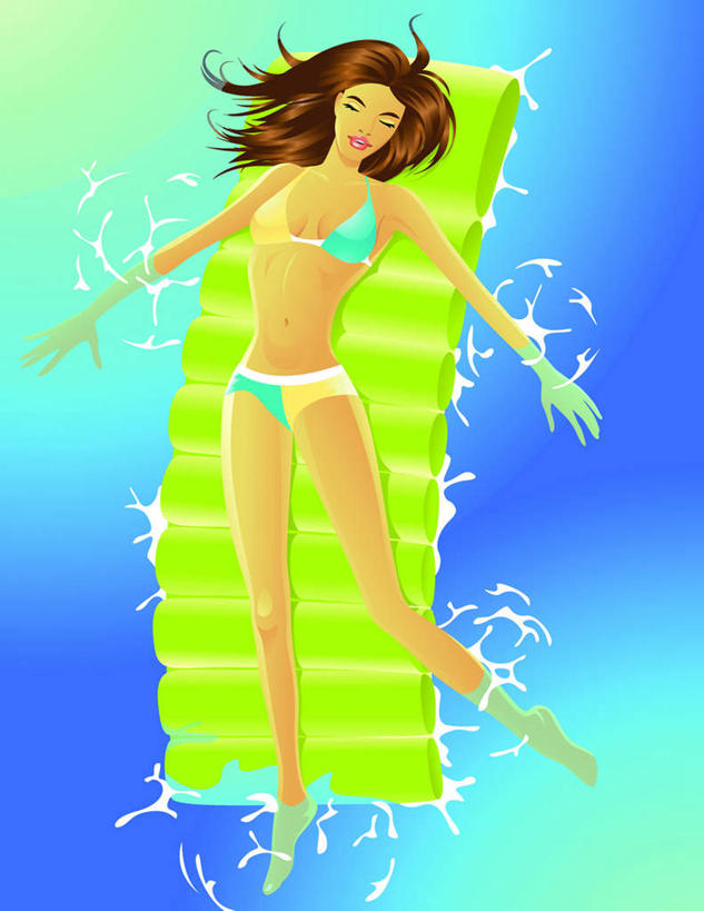 西方人,无人,体育馆,游泳池,躺,笑,微笑,竖图,插画,室内,白天,正面,泳装,比基尼,锻炼,运动,数码,科技,水,欧洲,欧洲人,阴影,网络,塑料,水池,水面,棕色,高光,几何,计算机图形,合成,图画,注视,泳池,画,蓝色,塑料制品,观察,看,观看,电脑合成图,数码合成图,察看,游泳馆,关注,充气垫,漫画,写实,具体,具象,体育,白种人,长发,躺着,彩图,全身,三点式,泳衣,健身