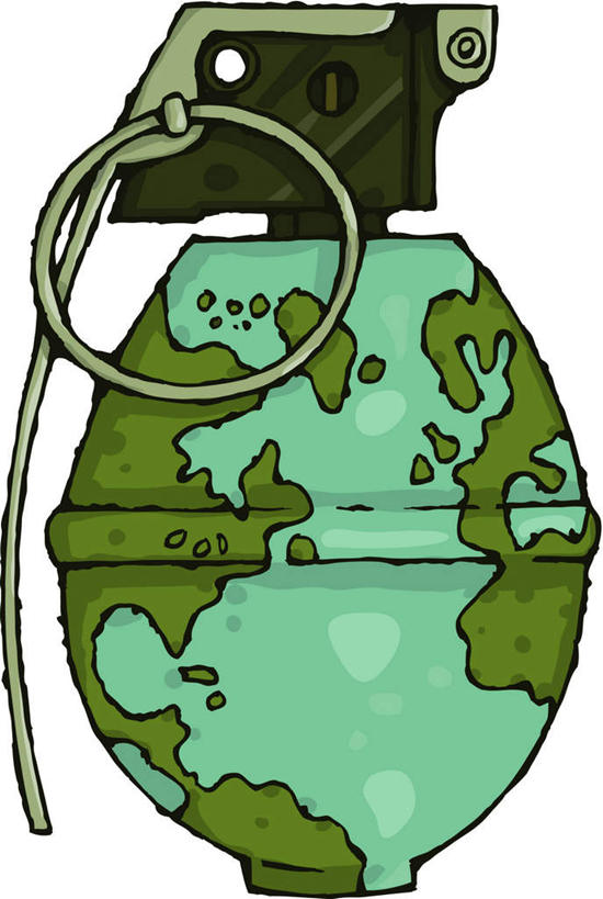 无人,竖图,插画,室内,白天,白色背景,正面,竞争,数码,科技,海洋,地图,对抗,阴影,冲突,网络,世界地图,陆地,高光,几何,计算机图形,合成,图画,破坏,画,一个,武器,战争,国家,单个,损坏,电脑合成图,数码合成图,大陆,世界,攻击,威胁,对立,矛盾,兵器,大洋洲,防御,漫画,版图,写实,具体,具象,敌对,挫败,斗争,抗拒,抗衡,杀伤,威慑,手榴弹,危险,彩图