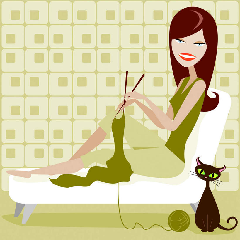 一个人,无人,坐,躺,竖图,插画,室内,白天,侧面,毛衣,数码,科技,沙发,宠物,猫,仅一个年轻女性,仅一个女性,仅一个人,两根,握,阴影,编织,网络,棕色,高光,几何,计算机图形,合成,图画,针,画,一个,一只,黑色,动物,毛线,靠,靠着,可爱,握着,单个,毛线球,电脑合成图,数码合成图,猫咪,漫画,毛球,布艺沙发,写实,具体,具象,织棒,卧着,年轻女性,女人,女性,长发,卷发,躺着,卧,坐着,彩图,全身,绒衣,套衫,套头毛衣,线衣