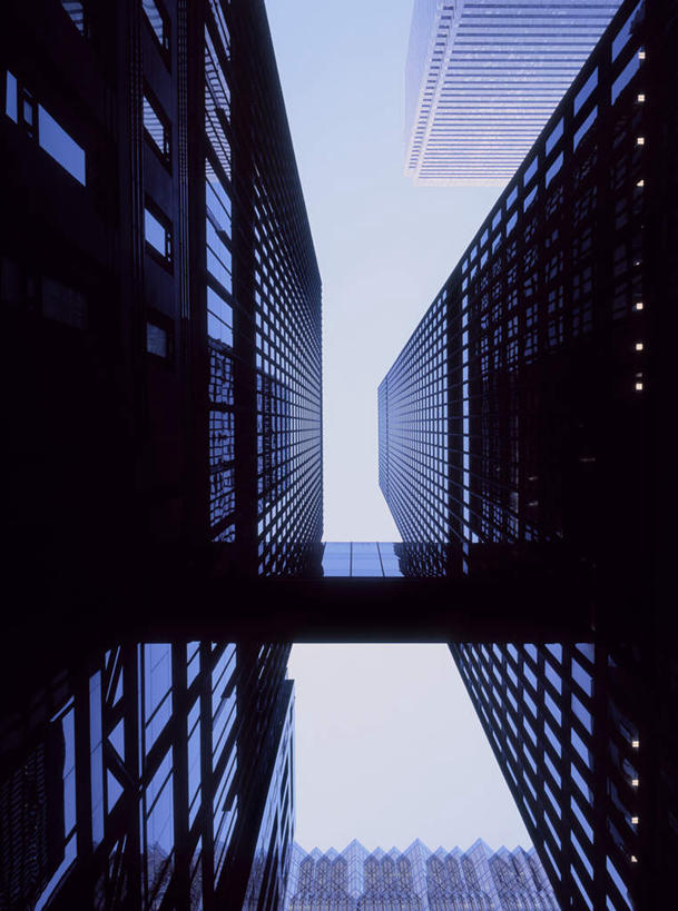 无人,高楼大厦,竖图,室外,白天,仰视,度假,办公楼,美景,城市风光,城市,大厦,建筑,摩天大楼,写字楼,景观,云,云朵,云彩,娱乐,蓝色,白云,蓝天,天空,楼宇,天,享受,休闲,商务楼,景色,放松,晴朗,两幢,晴空,彩图,低角度拍摄,大楼,高层建筑,高楼,摩天楼