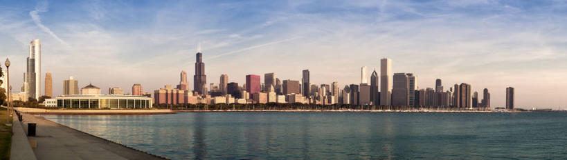 无人,公园,高楼大厦,横图,全景,室外,白天,正面,旅游,度假,湖,湖泊,日落,水,天际线,标志建筑,城市,大厦,地标,建筑,摩天大楼,美国,湖面,水流,水面,晚霞,霞光,云,云朵,落日,云彩,娱乐,建设,水族馆,蓝色,白云,倒影,蓝天,天空,黄昏,湖水,天,享受,休闲,旅游胜地,彩霞,放松,晴朗,倒映,北美,北美洲,美洲,伊利诺斯州,芝加哥,格兰特公园,密歇根湖,世界屠猪城,巨肩之城,劳动之城,伊利诺伊,伊利诺伊州,伊利诺州,芝加哥市,芝城,林肯之地,北亚美利加洲,亚美利加洲,谢德水族馆,水族博物馆,夕照,反照,薄暮,北美洲五大湖,五大湖,晴空,夕阳,彩图,傍晚,大楼,高层建筑,高楼,摩天楼,美利坚合众国,斜阳