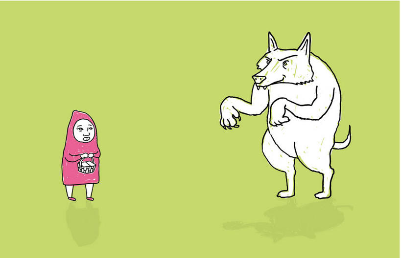 西方人,儿童,一个人,无人,站,交叉,横图,插画,室内,白天,正面,童话故事,纯洁,数码,科技,竹子,狼,野生动物,欧洲,欧洲人,仅一个女性,仅一个人,握,阴影,竹制,服装,编织,网络,篮子,高光,几何,计算机图形,拿,合成,图画,拿着,注视,休闲装,画,一个,一只,小孩,衣服,动物,竹篮,观察,看,站着,仅一个小孩,休闲,休闲服,可爱,童年,童趣,握着,服饰,单个,观看,竹条,交织,电脑合成图,数码合成图,察看,竹制品,合成图,关注,凶猛,漫画,小红帽,童真,烂漫,无邪,写实,具体,具象,穿插,大灰狼,格林童话,残暴,天真,童话,凶残,女孩,女人,女性,白种人,孩子,灰狼,站立,彩图,全身,女生,犬科动物