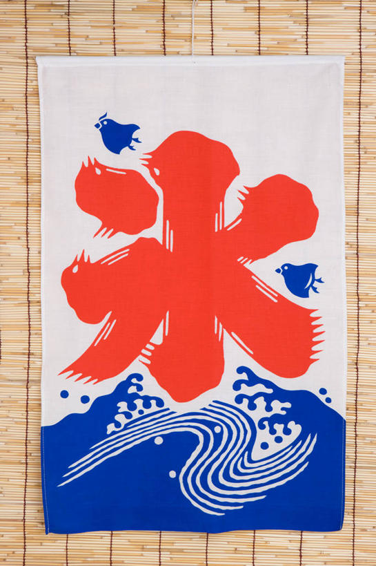 无人,竖图,俯视,室内,特写,白天,静物,阴影,反射,日文,标志,文字,席子,影子,字符,标识,红色,蓝色,草席,日语,装饰画,彩图,高角度拍摄