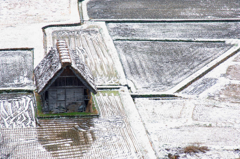无人,家,木屋,农田,横图,俯视,室外,白天,旅游,度假,庄稼,农作物,美景,雪,雾,大雪,日本,亚洲,朦胧,模糊,积雪,景观,雪景,冬季,冬天,娱乐,住宅,自然,享受,休闲,景色,放松,寒冷,迷雾,自然风光,东亚,本州,本州岛,日本国,中部地方,岐阜,岐阜县,严寒,大雾,彩图,高角度拍摄,耕地,庄稼田,茅舍,茅屋,棚屋,小木屋,小屋,大野郡,白川村