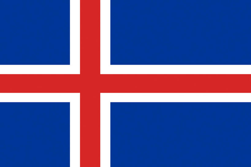 无人,交叉,横图,室内,特写,白天,正面,静物,旗帜,国旗,一面,条纹,红色,蓝色,白色,相交,交集,旗,彩图,冰岛国旗