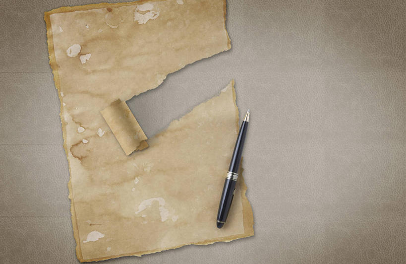 无人,横图,俯视,室内,特写,白天,静物,一张,阴影,反射,笔,影子,纸,褐色,办公用品,圆珠笔,文具,学习用品,文具用品,一支,彩图,高角度拍摄