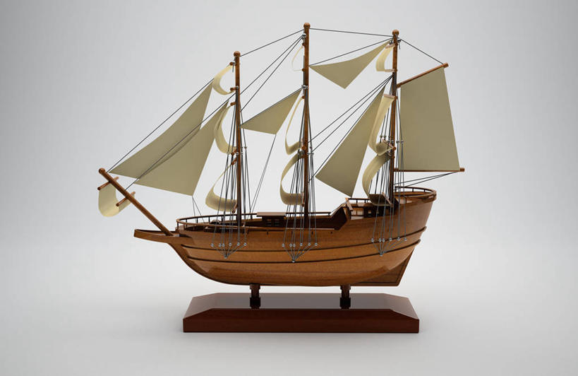 帆船,无人,横图,室内,特写,白天,白色背景,正面,船,静物,工艺美术品,一艘,阴影,艺术,反射,影子,艺术品,模型,工艺品,交通工具,摄影,影棚,工艺,美术,载具,彩图,影棚拍摄,拍摄