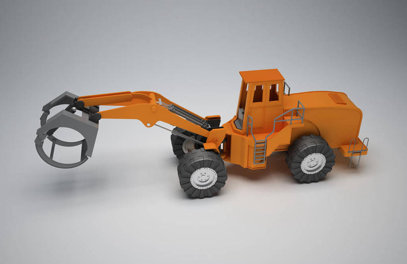 无人,横图,俯视,室内,特写,白天,农业,汽车,静物,一辆,阴影,灰色背景,反射,影子,车,交通工具,机械,摄影,影棚,载具,拖拉机,交通运输,农用机械,彩图,高角度拍摄,影棚拍摄,拍摄