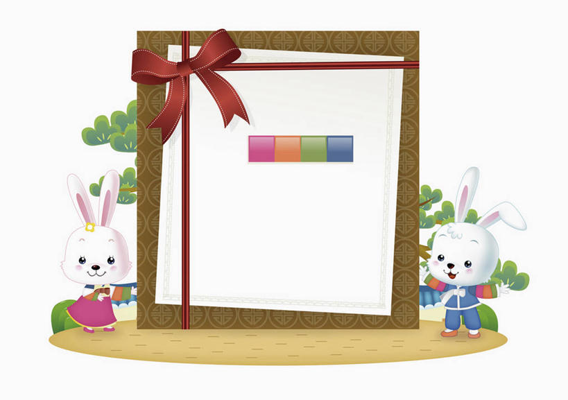 无人,站,横图,插画,室内,白天,正面,民族服装,数码,科技,植物,哺乳动物,春节,阴影,节日,庆祝,网络,兔子,丝绸,丝带,缎带,贺卡,高光,几何,计算机图形,祝福,合成,图画,注视,文化,绸带,画,树,树木,红色,绿色,自然,动物,蝴蝶结,卡片,观察,看,站着,两只,庆典,服饰,生长,成长,观看,纪念,兔,电脑合成图,数码合成图,察看,合成图,关注,礼仪,漫画,祝愿,写实,具体,具象,朝鲜服,站立,彩图,全身,传统服装,民俗服,韩服