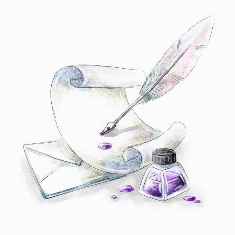 无人,方图,插画,室内,白天,白色背景,正面,数码,科技,阴影,网络,笔,罐子,墨水,纸,办公用品,稿纸,信纸,纸张,高光,几何,计算机图形,合成,图画,玻璃制品,画,文具,紫色,便签纸,玻璃瓶,瓶子,学习用品,墨,羽毛笔,墨水瓶,墨汁,文具用品,电脑合成图,数码合成图,合成图,文房四宝,漫画,写实,具体,具象,彩图,速写纸,文稿纸,演算纸