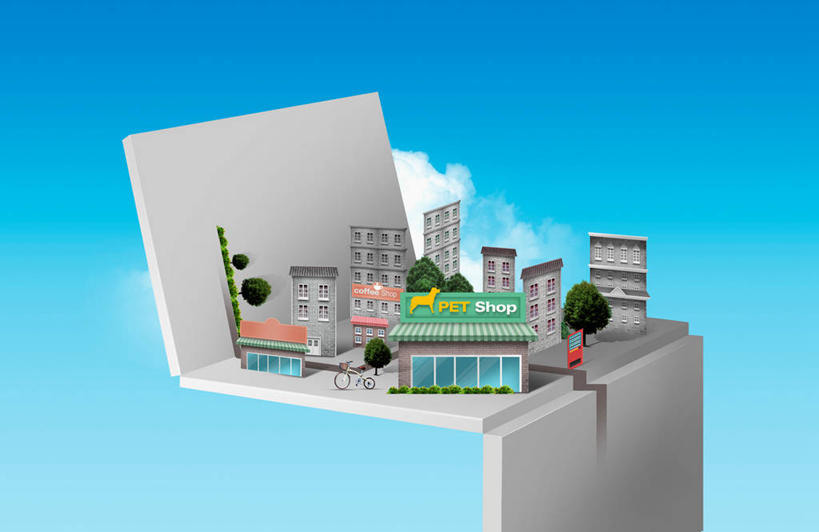 无人,家,商店,横图,插画,室内,白天,正面,购物,消费,机器,数码,科技,植物,自行车,一辆,阴影,蓝色背景,网络,房屋,屋子,云,云朵,高光,几何,计算机图形,合成,云彩,图画,设备,商铺,楼房,住宅,自动贩卖机,自动售货机,车,脚踏车,画,树,树木,一个,红色,蓝色,绿色,灰色,白云,蓝天,天空,自然,模型,交通工具,天,金融,百货,生长,晴朗,单个,成长,电脑合成图,数码合成图,合成图,载具,咖啡店,销售,宠物店,咖啡屋,漫画,贩卖,选购,贸易,写实,具体,具象,市肆,商号,晴空,彩图,房子,店铺,咖啡馆,宠物商店