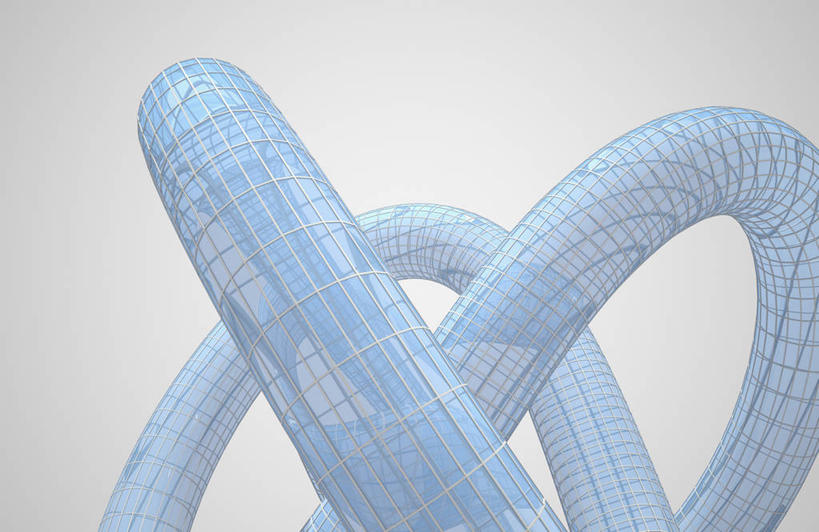 无人,横图,室内,白天,正面,静物,灰色背景,曲折,弯曲,透明,隧道,蓝色,摄影,蜿蜒,影棚,地道,理智,沉静,冷色,高深,冷淡,彩图,影棚拍摄,拍摄