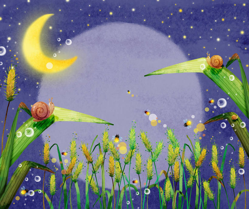无人,横图,插画,室内,夜晚,正面,数码,科技,星空,夜景,叶子,阴影,网络,蜗牛,月亮,绿叶,月光,高光,几何,计算机图形,合成,图画,停留,狗尾巴草,画,动物,嫩叶,狗尾草,软体动物,明亮,停止,电脑合成图,数码合成图,合成图,漫画,写实,具体,具象,绿狗尾草,谷莠子,皎洁,逗留,停顿,叶,叶片,星夜,夜空,彩图,全身,毛毛草,宿田翁
