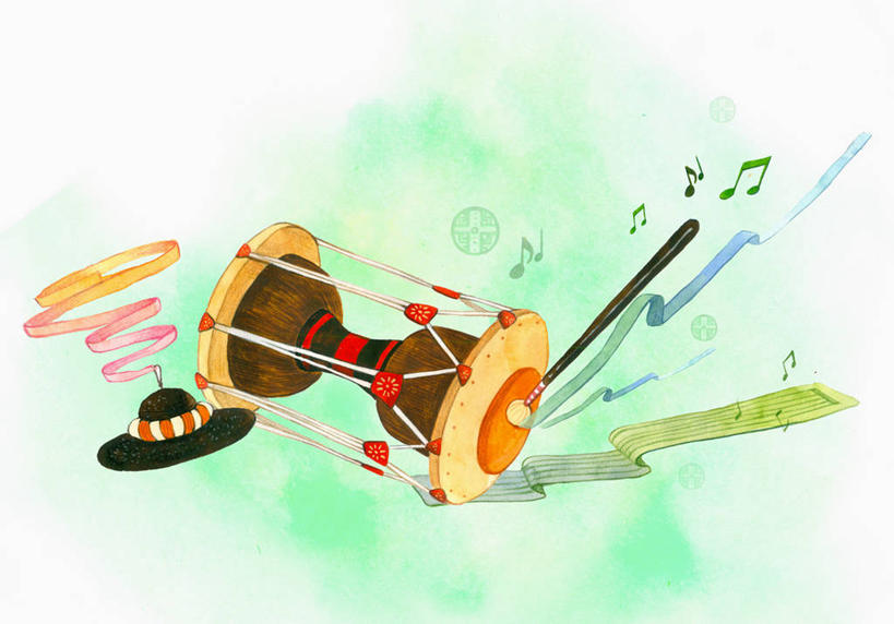 无人,横图,插画,室内,白天,正面,数码,科技,阴影,网络,棒子,棍子,鼓,鼓棒,乐器,高光,几何,计算机图形,音乐,合成,图画,画,打击乐器,电脑合成图,数码合成图,节拍,合成图,乐符,音符,漫画,鼓槌,符头,符干,符尾,乐章,写实,具体,具象,腰鼓,彩图