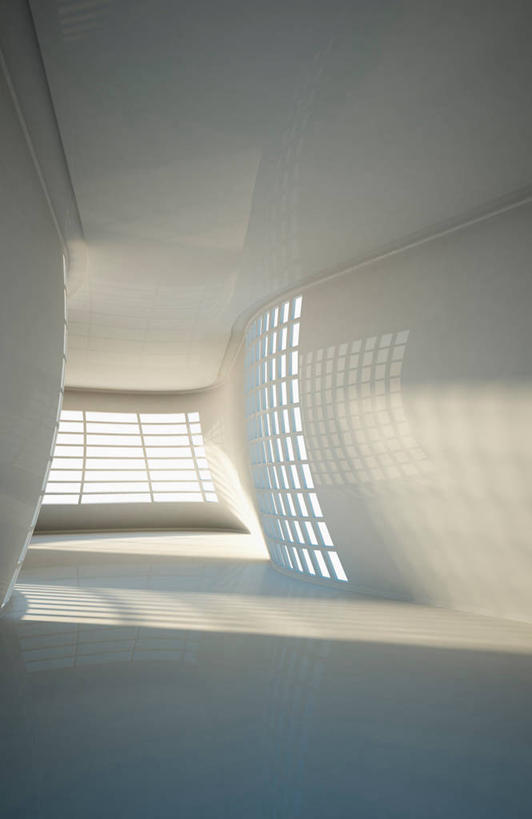 无人,竖图,室内,白天,正面,窗户,阴影,反射,影子,墙,走道,走廊,过道,玻璃窗,墙壁,墙面,彩图