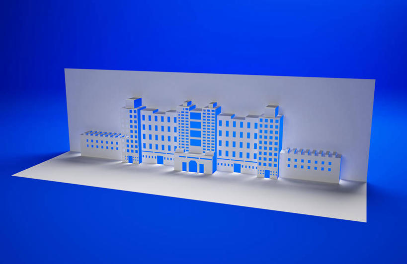 无人,高楼大厦,横图,室内,特写,白天,正面,大厦,建筑,摩天大楼,静物,阴影,蓝色背景,艺术,反射,影子,纸艺,手工艺品,文化,纸制品,工艺品,剪纸,摄影,影棚,高雅,自信心,品位,剪画,刻纸,彩图,影棚拍摄,拍摄,大楼,高层建筑,高楼,摩天楼