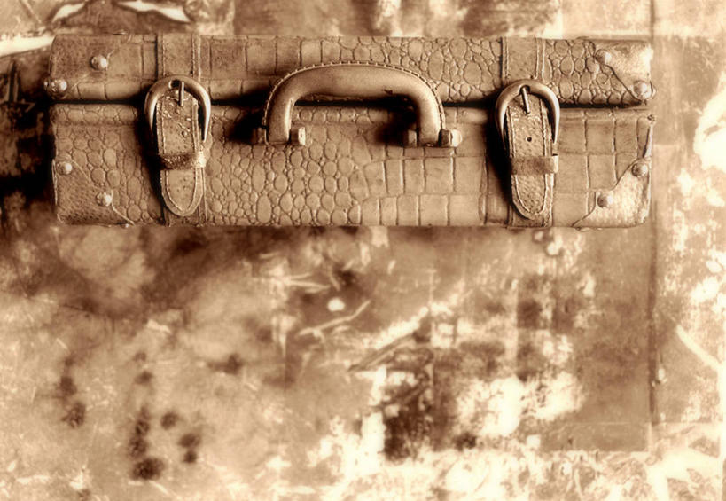 无人,横图,俯视,室内,特写,白天,静物,手提箱,旅行箱,褐色,一个,容器,行李箱,箱子,单个,储藏,出差,储存,彩图,高角度拍摄,旅行,贮存