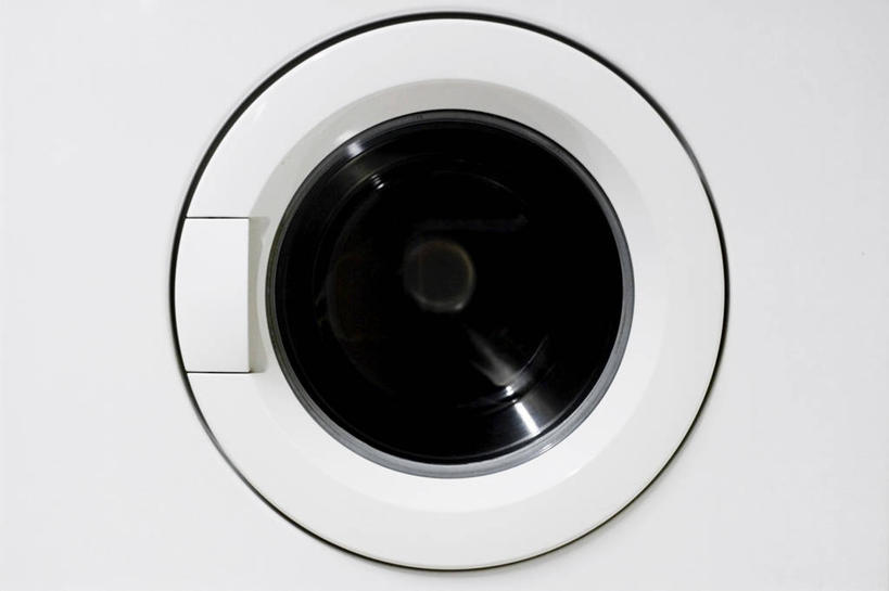 无人,横图,室内,特写,白天,正面,静物,圆形,电器,图形,圆,几何,白色,黑色,洗衣机,一台,家电,家用电器,数学,清洗,洗涤,彩图,几何图形,平面图形