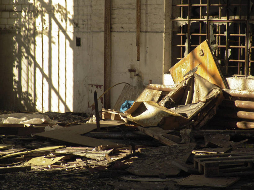 无人,工厂,横图,室内,白天,正面,植物,阴影,反射,影子,支架,墙,凌乱,架子,脚手架,墙壁,墙面,树,树木,施工,绿色,自然,肮脏,生长,成长,支撑,固定,混乱,丢弃,放弃,抛弃,邋遢,纷乱,缭乱,庞杂,龌龊,污秽,摈弃,彩图,工地,制造厂,屏弃,摈斥,摒除,稳固