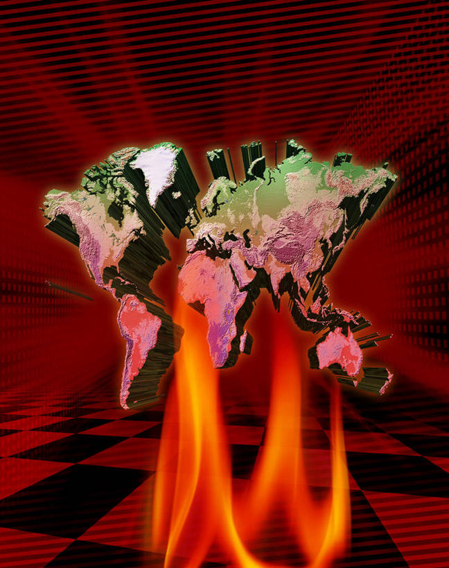 无人,竖图,室内,白天,正面,热情,数码,科技,海洋,全球变暖,地图,火,阴影,梦幻,发光,光束,网络,火焰,世界地图,陆地,光亮,高光,几何,计算机图形,燃烧,合成,国家,电脑合成图,数码合成图,大陆,世界,未来,合成图,发亮,大洋洲,自然现象,版图,憧憬,写实,具体,具象,彩图,全球气候变暖