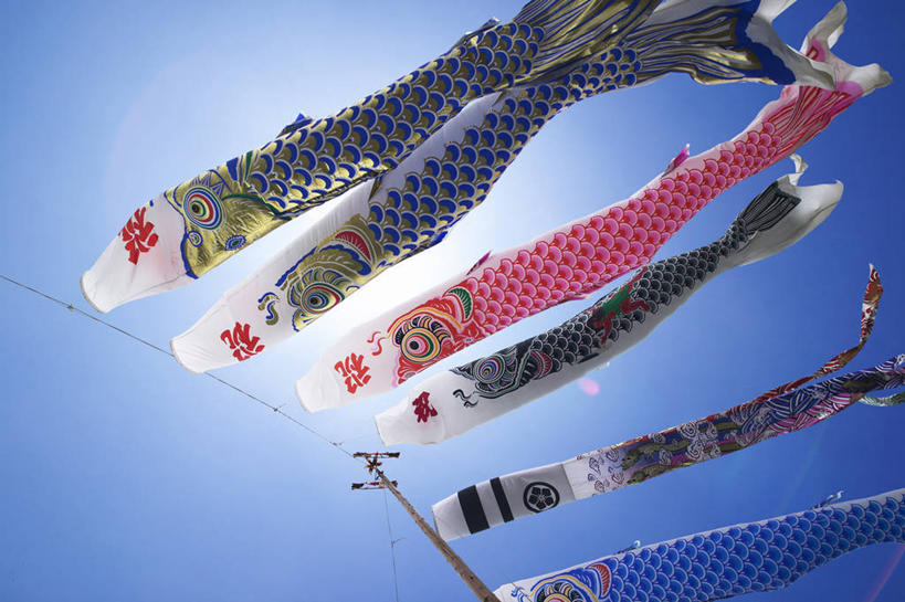 无人,横图,室外,特写,白天,仰视,旗帜,日本,一排,阴影,节日,庆祝,整齐,飘扬,光线,鲤鱼旗,影子,文化,旗子,排列,蓝色,蓝天,天空,阳光,天,祈福,庆典,晴朗,纪念,飘逸,祈求,队列,飞扬,万里无云,旌旗,旗号,鲤鱼节,男孩节,日本男孩节,子供之日,鲤帜,晴空,晴空万里,彩图,低角度拍摄,镜头光晕,透镜闪耀,眩光