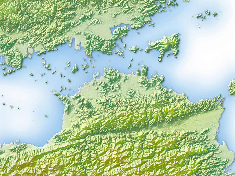 无人,横图,室内,白天,正面,数码,科技,道路,地图,日本,亚洲,阴影,网络,信息,交通,高光,几何,计算机图形,合成,方向,蓝色,绿色,引导,指引,电脑合成图,数码合成图,合成图,东亚,日本国,写实,具体,具象,四国地方,四国,四国岛,香川,香川县,彩图,导航