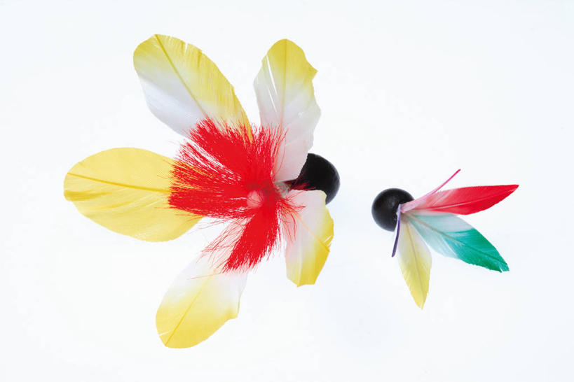 无人,横图,室内,特写,白天,白色背景,正面,锻炼,运动,静物,运动器械,两个,黄色,红色,绿色,健身器械,摄影,影棚,毽子,健身器材,毽球,花毽,鸡毛毽,打手毽,毽子板球,体育,彩图,影棚拍摄,健身,拍摄,运动器材